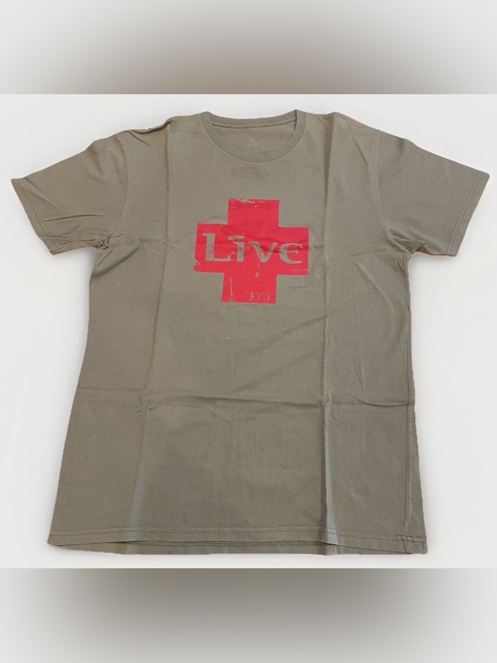 Live Band T-Shirt Throwing Copper Size Large Band Tee 90s Rock Green Y2K